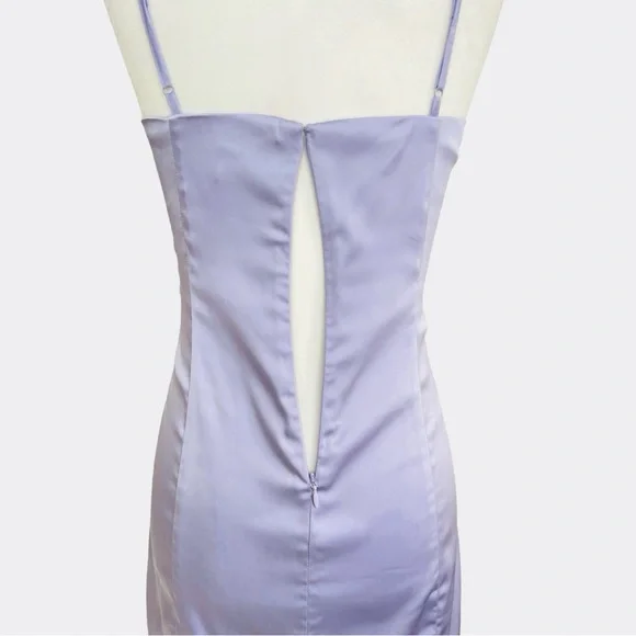 Aritzia Sunday Best Shimmer Mini Dress Lavender 6 NWT - Picture 8 of 15